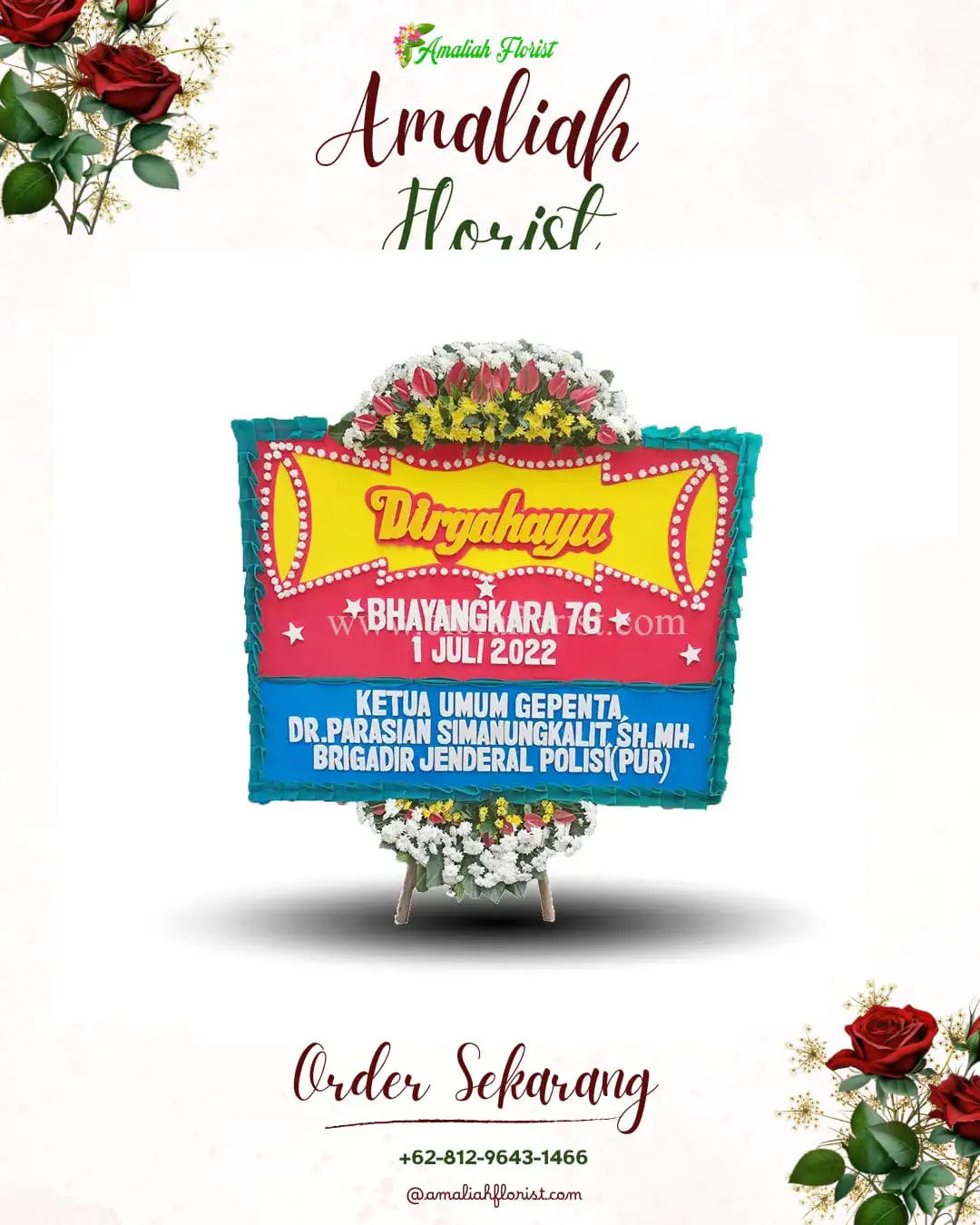 Papan Bunga HUT Ulang Tahun Tijayan